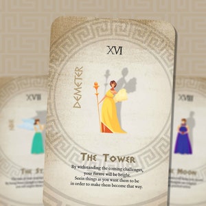 Tarot grec ancien - Arcanes majeurs - Anglais - Jeu de tarots avec des dieux, des héros et des mythes pour la divination, la perspicacité et la connexion de l'âme