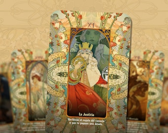 Arte Nuevo Tarot – Arcanos Mayores – Español – Inglés – Tarot de Arte Moderno para Adivinación, Intuición y Exploración Espiritual