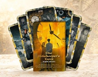 El Tarot del Guardián del Tiempo - 22 Arcanos Mayores - Inglés / Alemán / Francés / Italiano