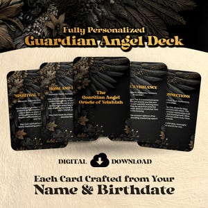 Discover Your Guardian Angel – Personalized Angel Reading by Name & Birthdate - 78 Cards PDF - Digital Downlaod