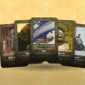 Tarot Legendario – Arcanos Mayores – Español – Baraja Mística para Adivinación, Conexión Espiritual en Viajes del Alma