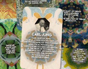 The Oracle of Carl Jung – English – Spiritual Guidance Deck for Inner Wisdom, Shadow Work & Deep Self-Discovery Through Psychology