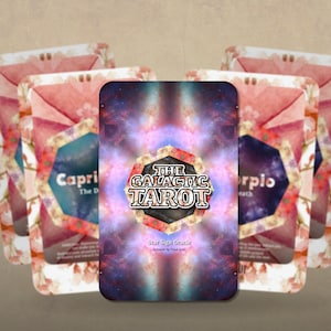 The Galactic Tarot – Sternzeichen-Tarot – Große Arkana – Englisch – Kosmisches Tarot für Wahrsagerei, Astrologie & spirituelle Selbstfindung