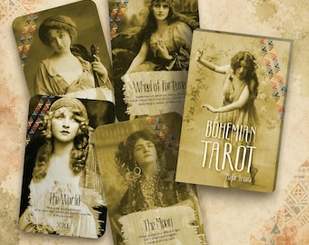 Bohemian Tarot – Major Arcana – English – Free-Spirited Tarot Deck for Divination, Inner Wisdom & Boho-Inspired Spiritual Readings
