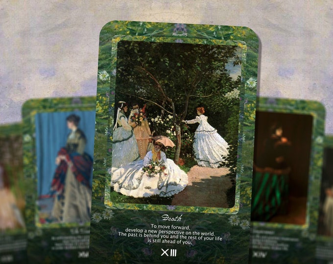 Claude Tarot Deck. Impressionism Art Tarot Etsy Canada