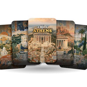 The Tarot of Athens – An Ancient Greek Wisdom Tarot Deck – 22 Tarot Cards – Myths and Mysteries of the Acropolis
