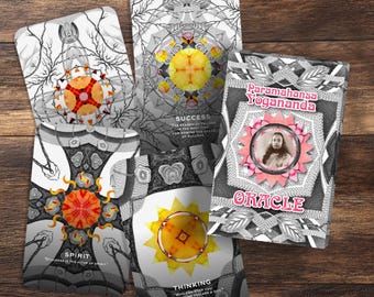 Oráculo Paramahansa Yogananda (Inglés) - Baraja de sabiduría espiritual para meditación, reflexión y adivinación