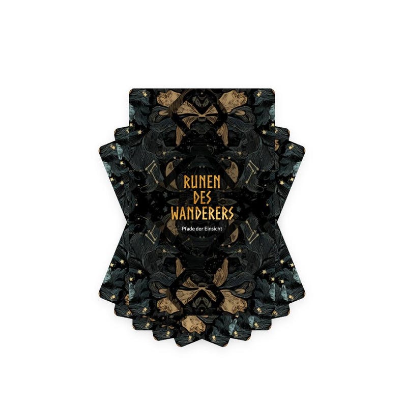 Runen des Wanderers: Pfade der Einsicht - 25-Karten-Deck - Spirituelle Reise - Persönliche Entwicklung - Selbstreflexion