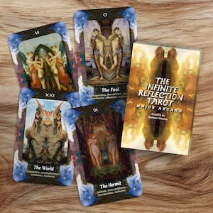 The Infinite Reflection Tarot – Major Arcana – Spiritual Tarot Deck for Intuition, Meditation and Insightful Divination Practice