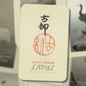 Tarocchi Ohara Koson – Tarocchi Giapponesi – Arcani Maggiori – Inglese – Elegante mazzo con arte giapponese per divinazione, saggezza e riflessione