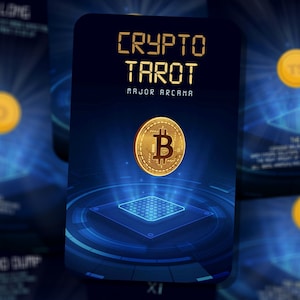 Cripto Tarot – Arcanos Mayores – Inglés – Baraja de Tarot con Términos de Criptomonedas para Adivinación y Percepción