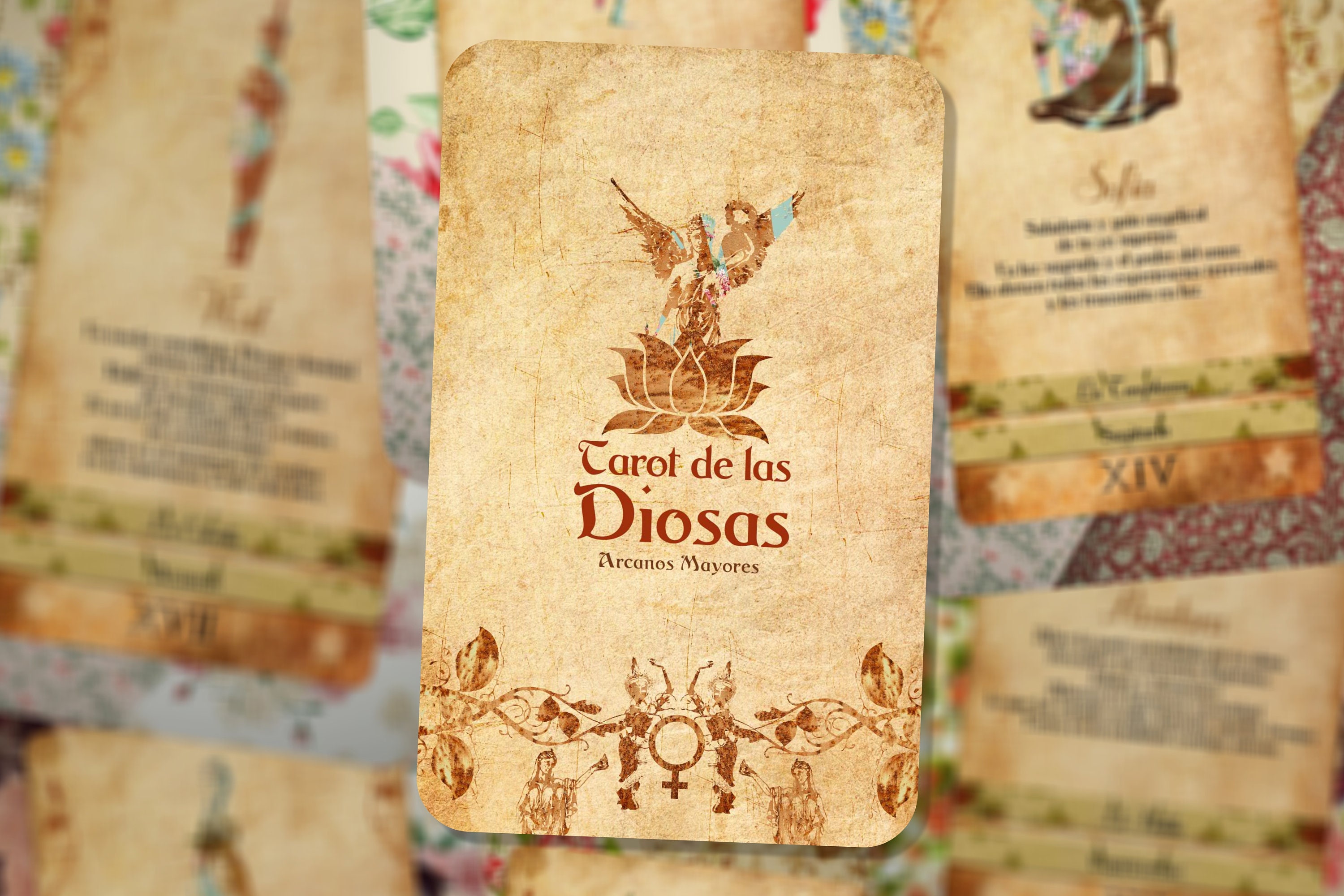 Ancient Wisdom Tarot Arcanos De La Diosa – Baraja De 78 Cartas En Inglés Con Folleto, Conexión Con Lo Divino Femenino, Inspiración Y Sabiduría, Regalo Espiritual