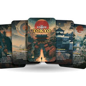 The Tarot of Tokyo – A Japanese Future Tarot Deck – 22 Tarot Cards – Ancient Traditions and Modern Energy