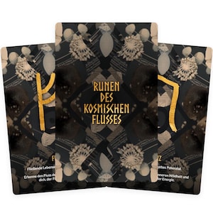 Runen des Kosmischen Flusses - Runen Deck - Spirituelle Praxis - Innere Klarheit - Persönliche Reflexion - Meditation Und Legung