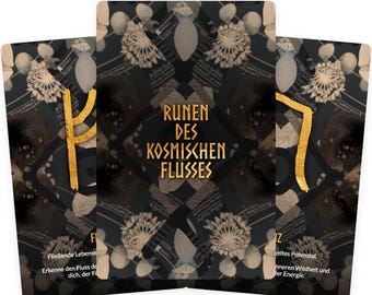 Runen des Kosmischen Flusses - Runen Deck - Spirituelle Praxis - Innere Klarheit - Persönliche Reflexion - Meditation Und Legung