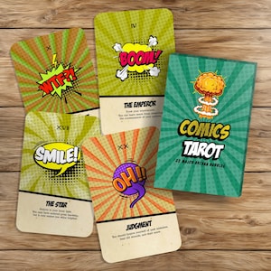 Comics Tarot - 22 Major Arcana Cards Featuring Iconic Comic Characters – Unique Pop Culture Tarot -  Pop Art Tarot Deck Gift