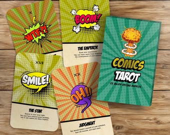 Comics Tarot - 22 Major Arcana Cards Featuring Iconic Comic Characters – Unique Pop Culture Tarot -  Pop Art Tarot Deck Gift
