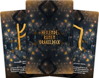 Heilende Runen-Orakeldeck - Heilungsprozesse Bewusst Gestalten - Energetische Ungleichgewichte Ausbalanceren