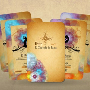 Tarot de Ibiza – El Oráculo de Tanit – Arcanos Mayores – Español – Baraja espiritual con energía de Ibiza para guía y divinación profunda