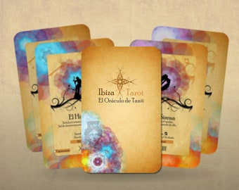 Tarot de Ibiza – El Oráculo de Tanit – Arcanos Mayores – Español – Baraja espiritual con energía de Ibiza para guía y divinación profunda
