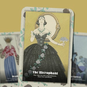 Art-decotarot – 22 grote arcana – Engels – elegant tarotdeck voor waarzeggerij met glamoureuze art-decostijl en spirituele wijsheid