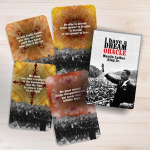 I Have a DREAM Oracle - 22 cartes Oracle de Martin Luther King Jr. - Deck Oracle inspirant pour la divination, l&#39;espoir et la réflexion