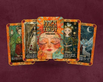Inre Gudinnans Tarot - Stora Arcana - Engelska - vägleder dig genom livets prövningar och triumfer