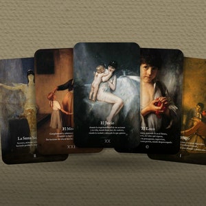 Eros y el Pintor Tarot – Tarot del Realismo – Arcanos Mayores – Español – Inglés – Obra de Nikolaos Gyzis para Guía y Adivinación
