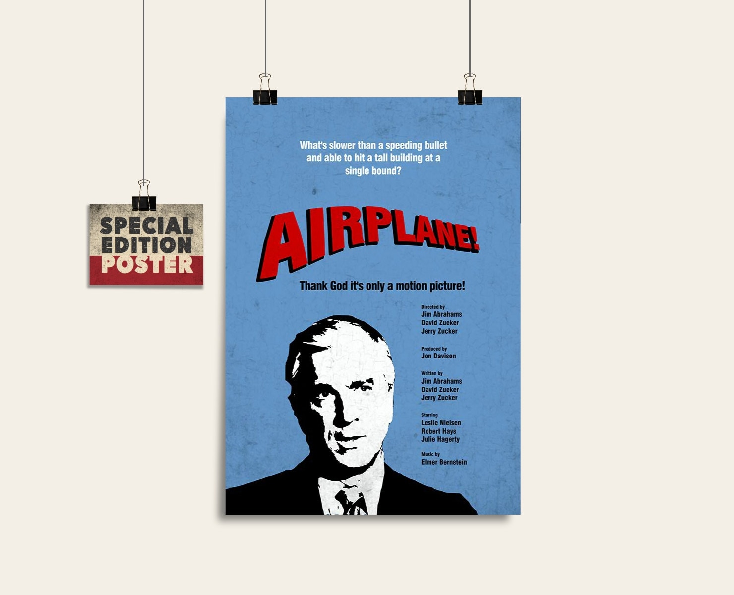 ArtPrintPress Airplane the Movie Vintage Art Print Poster 12"x18" Wall Art M1002 