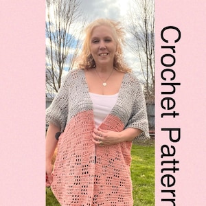 Oversized Cardigan Crochet Pattern: Beginner Friendly (PDF Pattern)