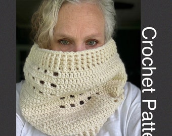 Oversized Snood Crochet Pattern: Beginner Friendly Cowl (PDF Download)