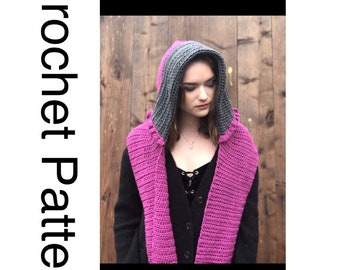 Hooded Scarf Crochet Pattern: Beginner Friendly (PDF Pattern)