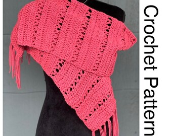 MOTIF AU CROCHET/Modèle au crochet facile/Foulard en dentelle