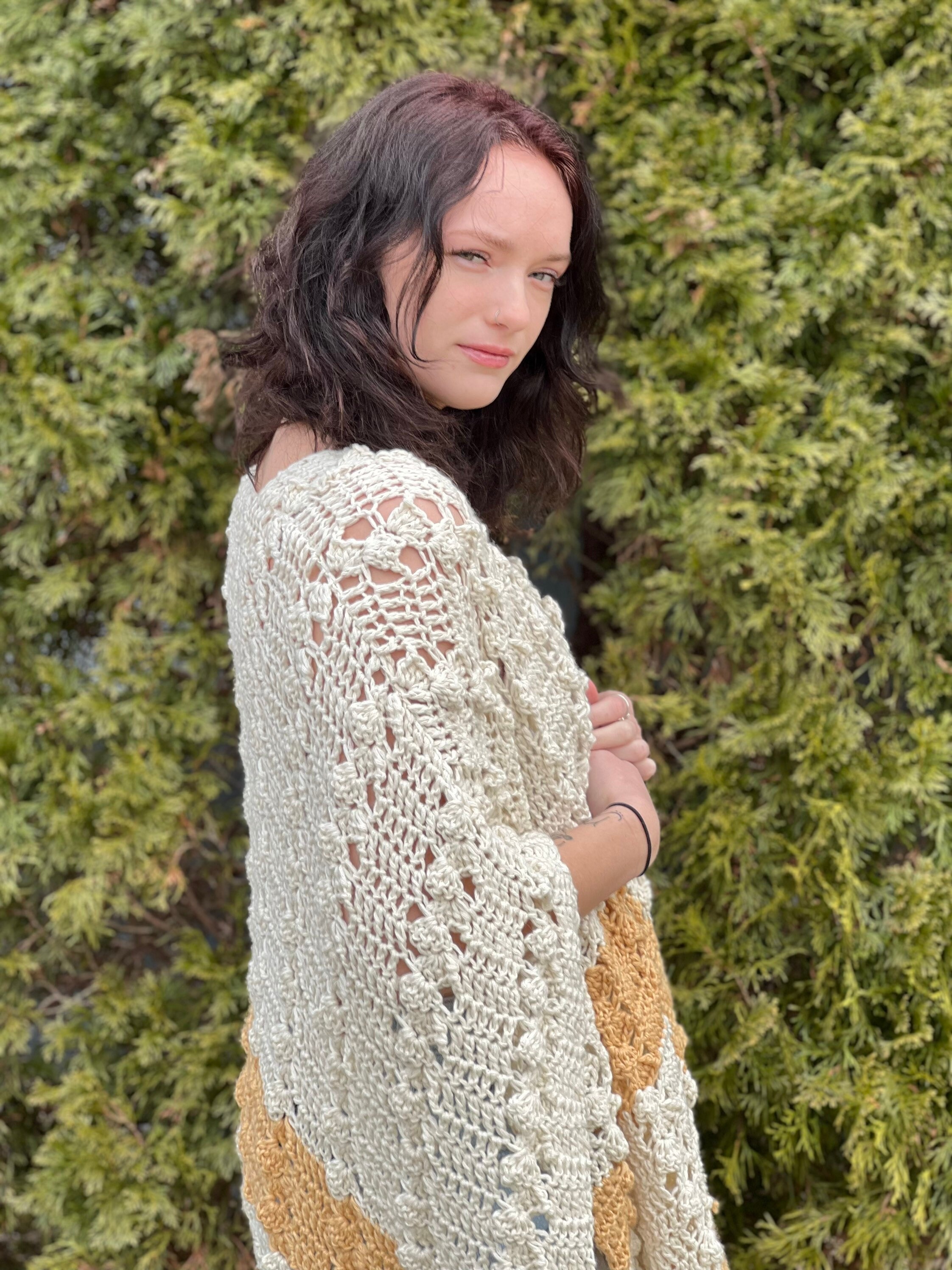 Simple Ruana Crochet Pattern: Beginner Friendly (PDF Pattern) - Etsy