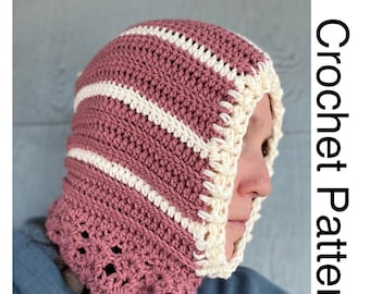 Balaclava Crochet Pattern: Beginner Friendly Hooded Cowl (PDF Pattern)
