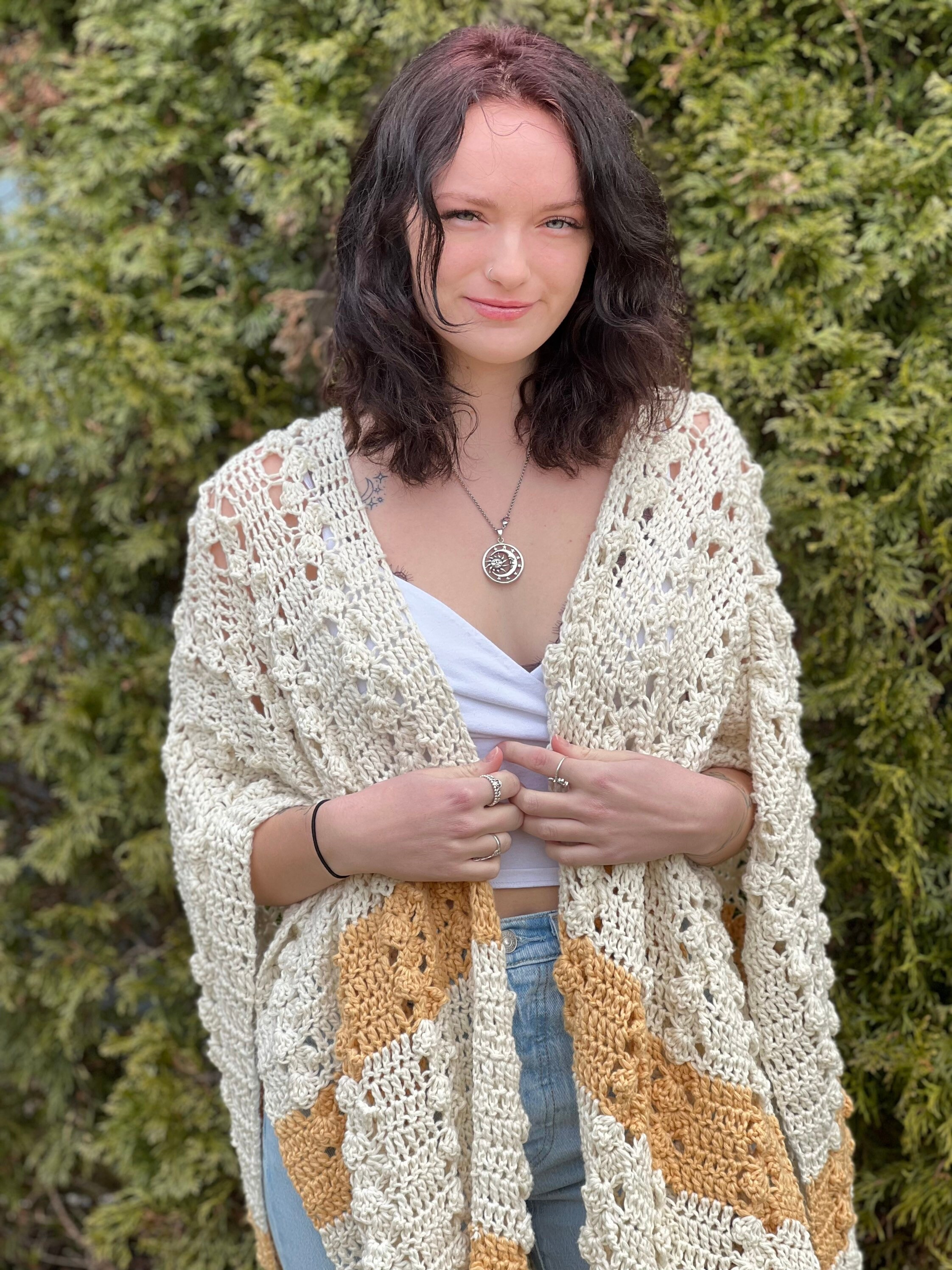 Simple Ruana Crochet Pattern: Beginner Friendly (PDF Pattern) - Etsy