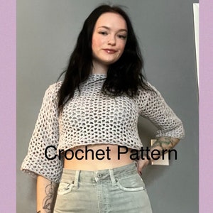 Surfs Up Sweater Crochet Pattern: Beginner Friendly, Size XS-5X