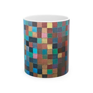 Colorful Mosaic Ceramic Mug - Coffee Cup, Tea Mug, Unique Gift, Colorful Drinkware, Art Lover Gift, Home Decor, Office Mug