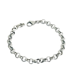 May include: A silver chain bracelet with a lobster clasp.