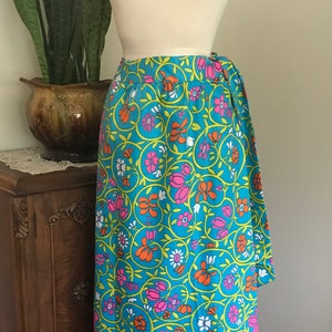 Vintage 1960's LANZ MAXI Wrap Skirt, Skirt, Long Skirt, Beach Wear, - Etsy