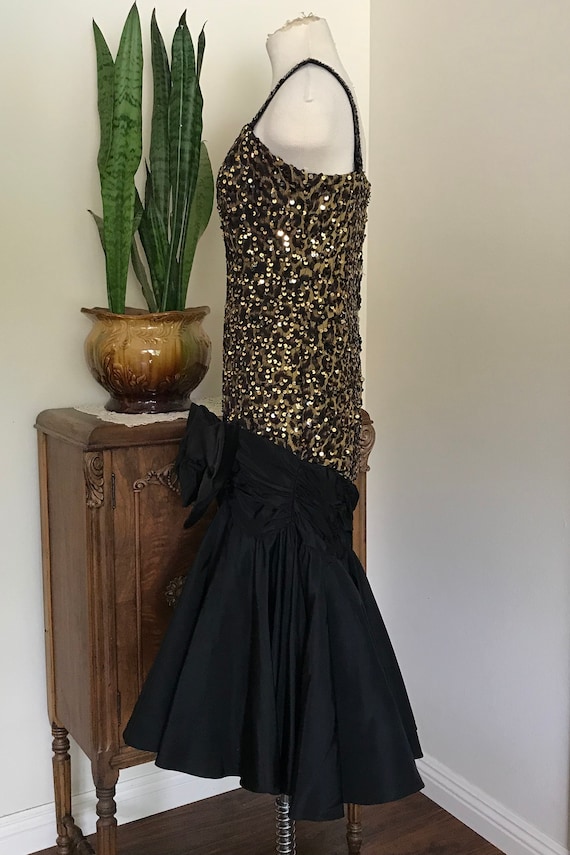 Vintage 1980’s Mermaid Dress By Nancy Bracoloni F… - image 4