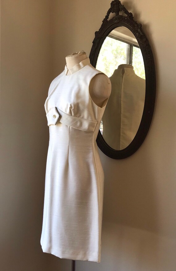 Vintage Cream Evening Dress, Wedding Dress, Cockt… - image 2