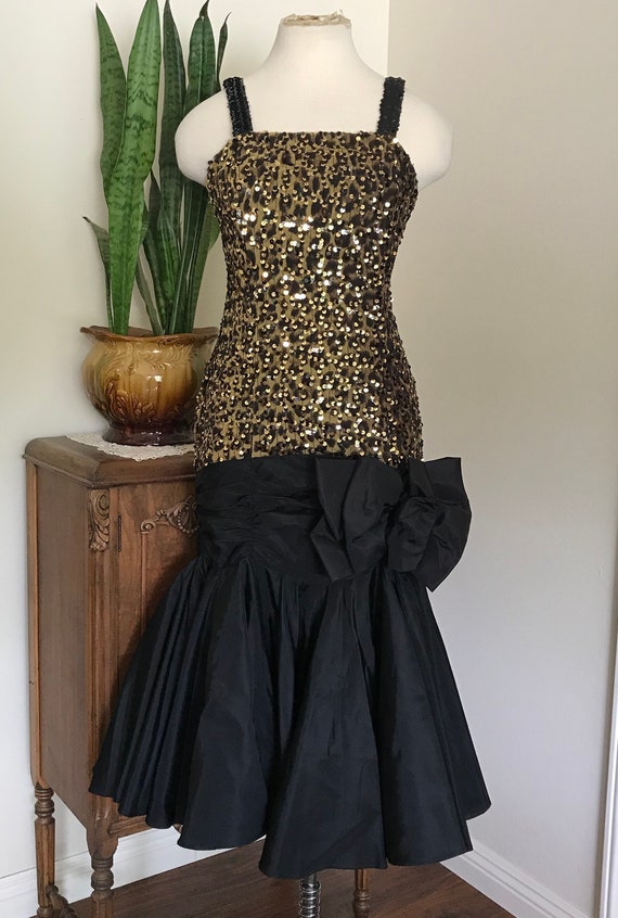 Vintage 1980’s Mermaid Dress By Nancy Bracoloni F… - image 1