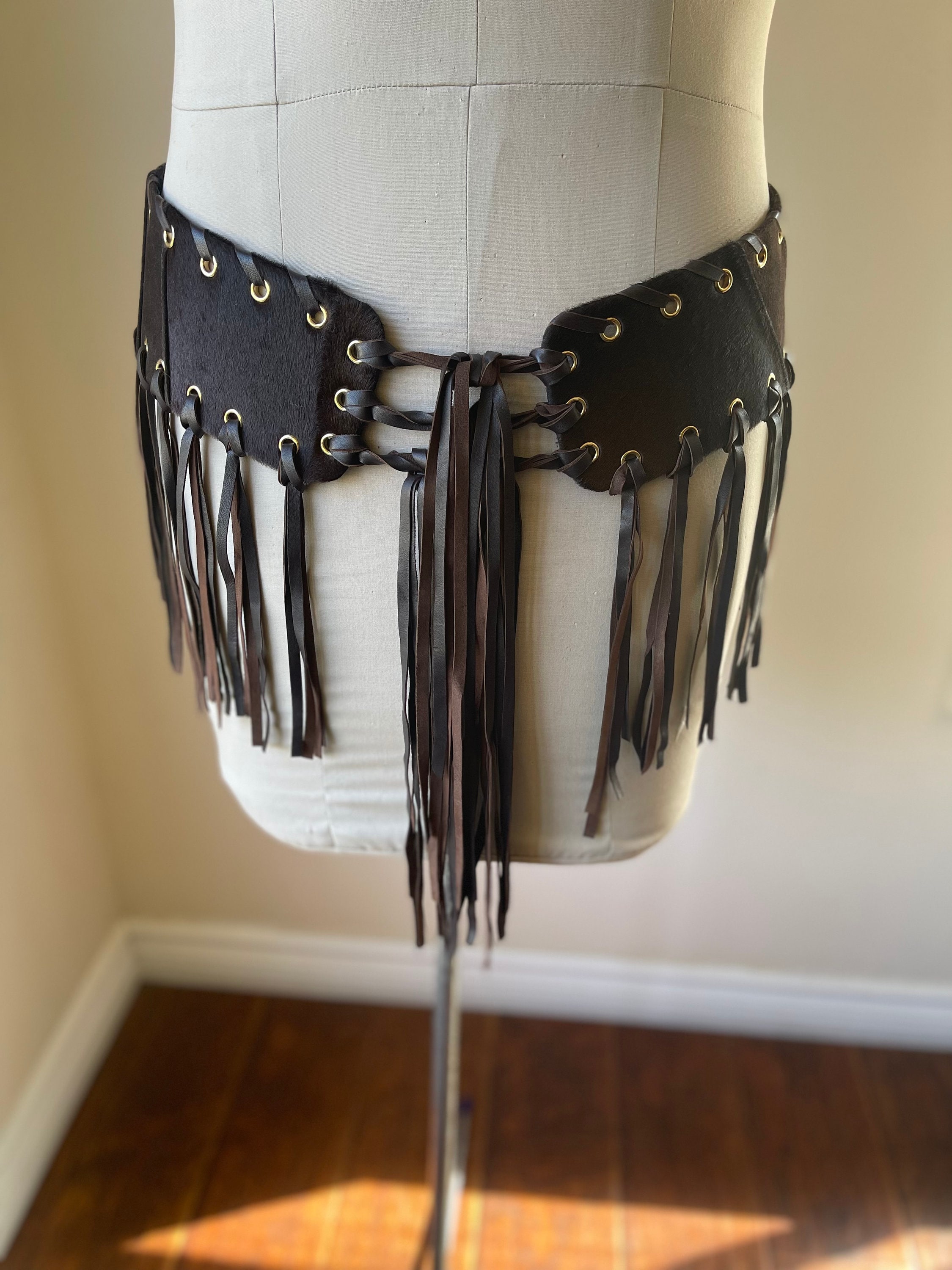 ST. JOHN Knit Belts Leather Belts Double Wrap Waist Belt Double Buckle Wrap Belt  main image 4