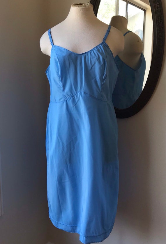 The Snip It Slip Blue Slip Vintage Slip Full Slip Etsy