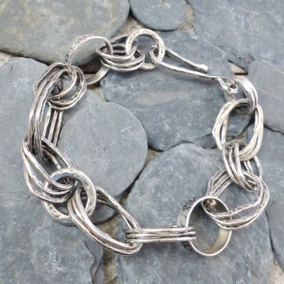chunky silver bracelet