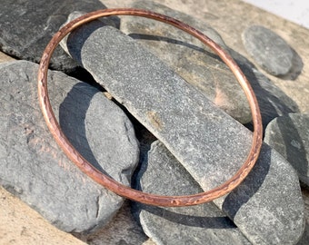 Hammered copper bangle,  Copper bracelet, Arthritis bangle, Arthritis bracelet