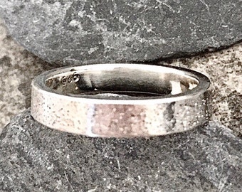 Thin sterling silver band ring, Small size Ring, Pinky Ring, Thumb Ring, Silver Wedding Ring