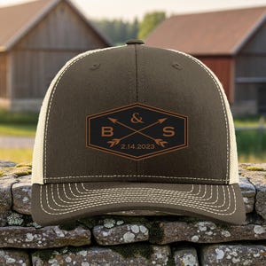 Custom Hats for Groomsmen, Groom Hat, Personalized Wedding Hats, Husband Hat, Wedding Announcement, Ring Bearer Hat, Bridal Party Hats