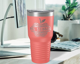 Personalized Teacher Tumbler, Teacher Gift, Personalized Teacher Gift, Laser Engraved, Back to School, Teacher Appreciation, Custom Teacher